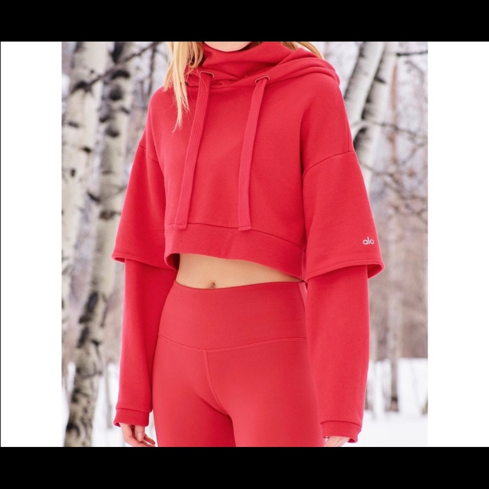 Cropped alo hoodie